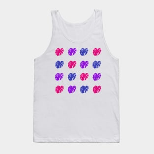 Monstera Deliciosa Leaves - Bi Pride Tank Top